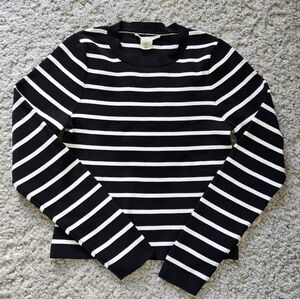 Happily Grey Striped Long Sleeve Knit